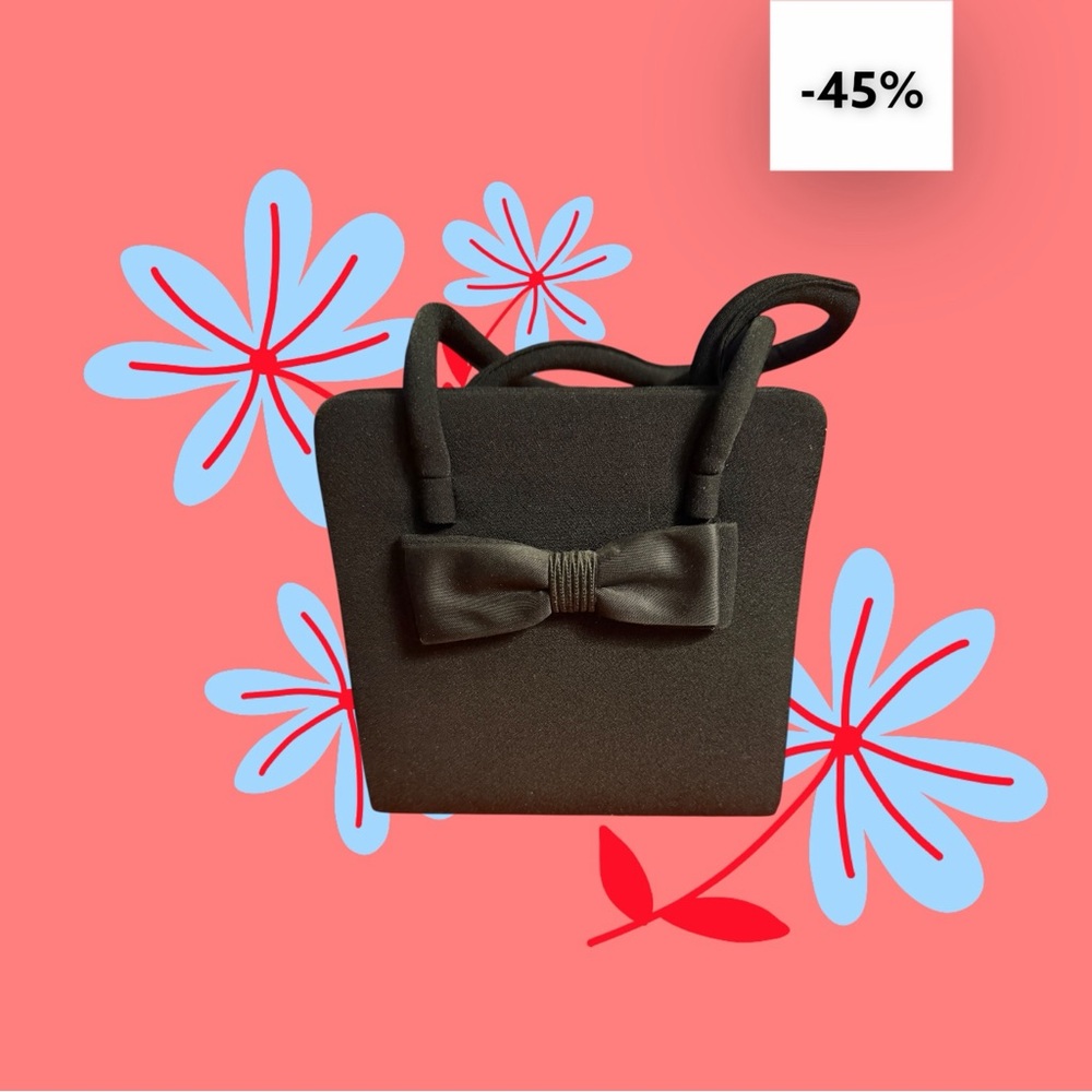 Whiting & Davis Black Mini Bag - Picture 3 of 8